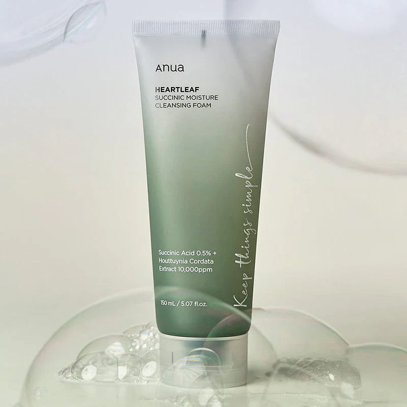 Anua - Heartleaf Succinic Moisture Cleansing Foam