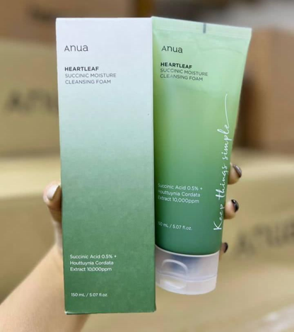 Anua - Heartleaf Succinic Moisture Cleansing Foam