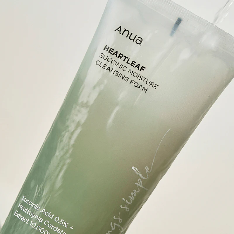 Anua - Heartleaf Succinic Moisture Cleansing Foam