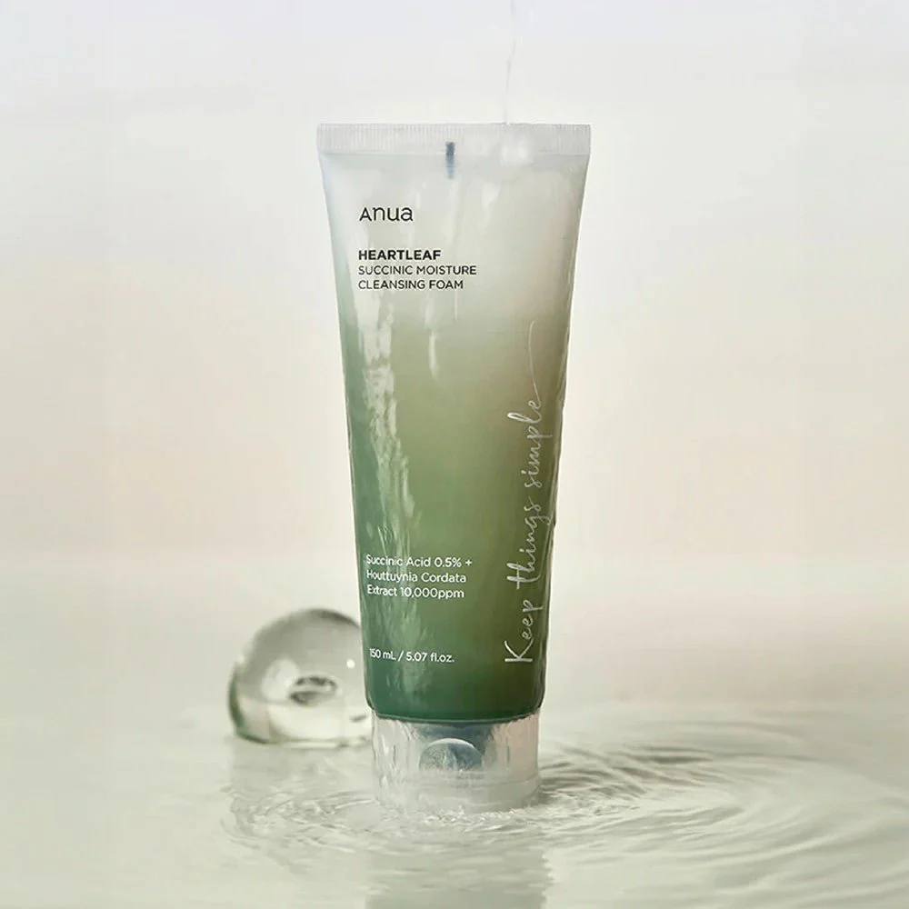 Anua - Heartleaf Succinic Moisture Cleansing Foam