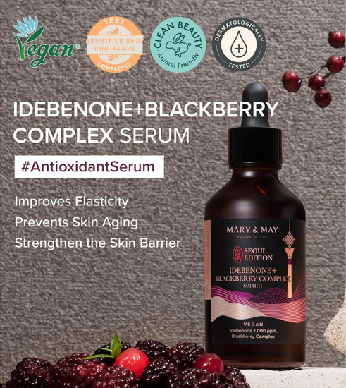 Mary&May - Idebenone + Blackberry Complex Serum Seoul Edition