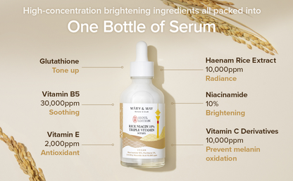 Mary&May - Rice Niacin 10% Triple Vitamin Serum Seoul Edition