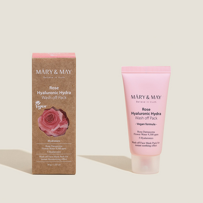 Mary&May - Rose Hyaluronic Hydra Wash Off Mask Pack Mini