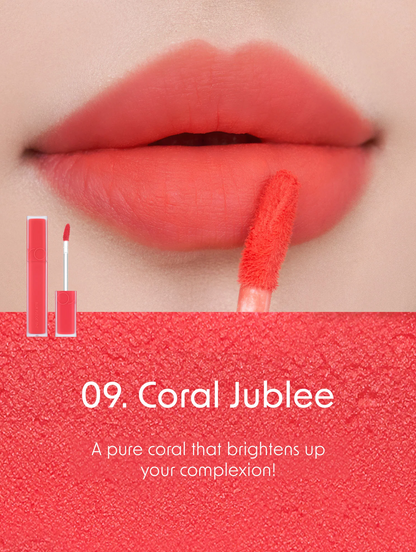 Romand-Blur Fudge Tint- 09 Coral Jubilee