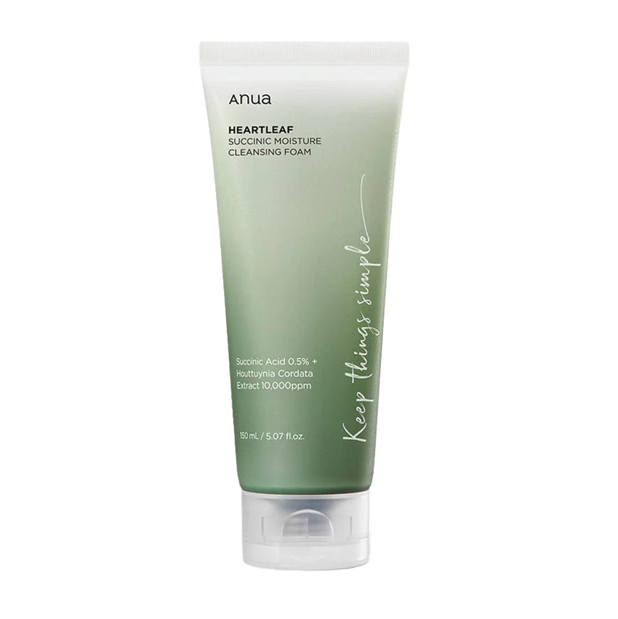 Anua - Heartleaf Succinic Moisture Cleansing Foam