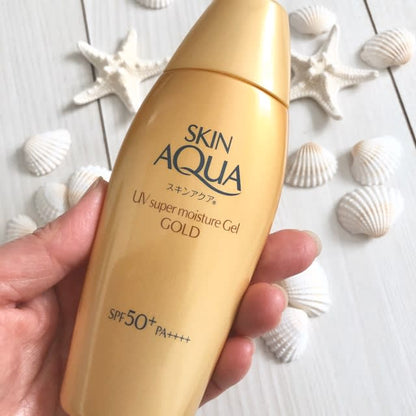 Skin Aqua UV Super Moisture Gel Gold Bottle 110ml SPF 50+ PA++++